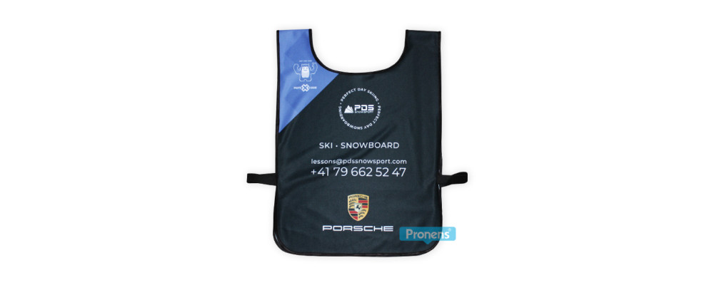 Dossard Chasuble de ski personnalisé pour Ecole Suisse de Ski Porsche
