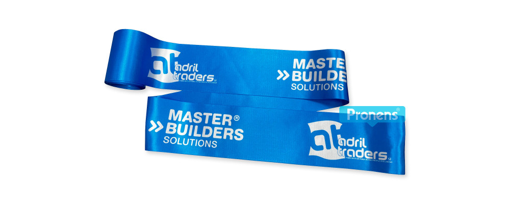 Fabricante de cinta de inauguración personalizada para Master Builders Solution Adril Traders  84 x 500 mm