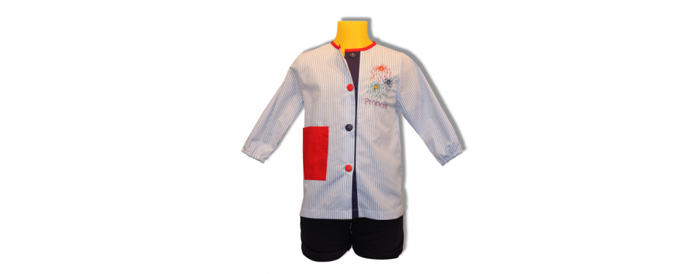 batas babys colegiales botones  - uniformes escolares 1