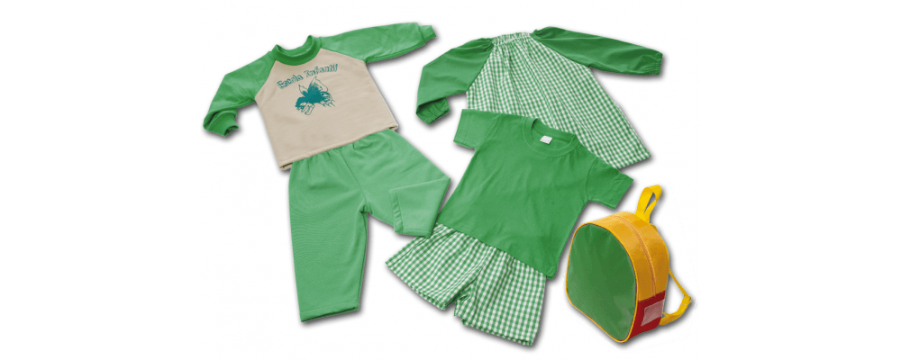 Kit escolar guardería verde (no disponible en stock) - Uniformes guardería Pronens