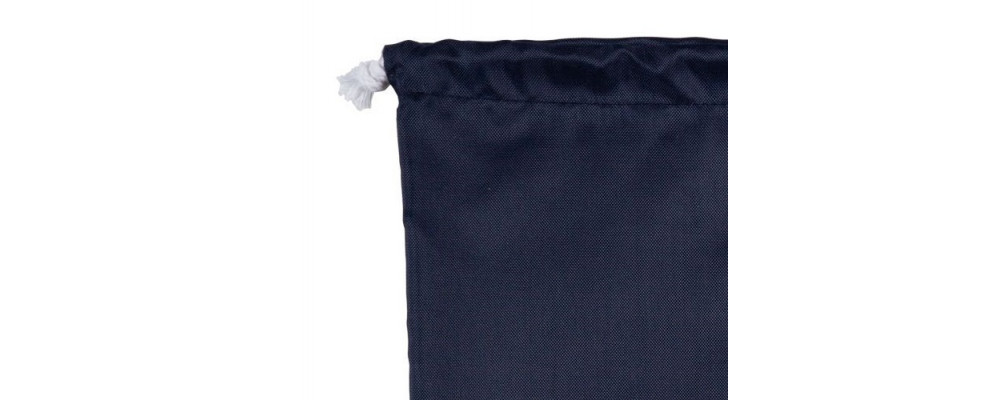 Bolsa guardería tejido impermeable cerrada con cordón ajustable