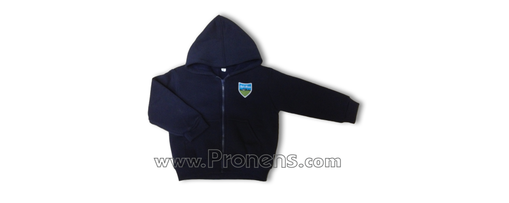 CháChándal escolar guardería personalizado marino con capucha y cremallera - Uniformes guardería Pronens