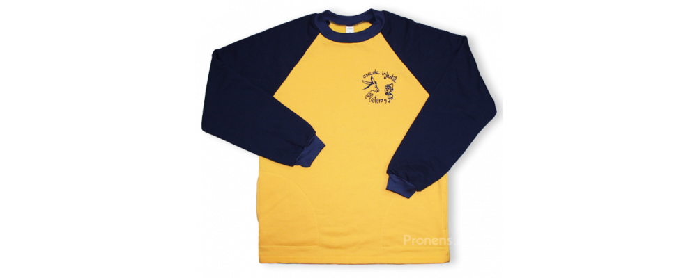 Sudadera combinada para educadoras infantiles - Uniformes escolares Pronens