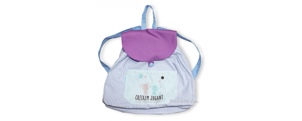 Mochila escolar personalizada de tela sin acolchar - Mochila escuela infantil Pronens