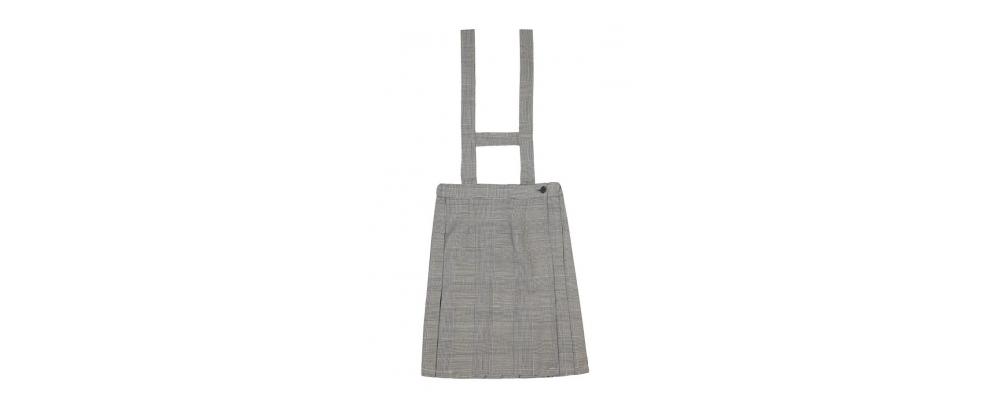 Fabricante de falda escolar tirantes gris - Uniformes escolares Pronens