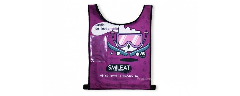 Dorsal de esquí personalizado para marca Smileat baby Aramon - Dorsales esquí Pronens