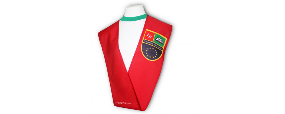 Fabricante bandas graduación escolares personalizadas con escudo logo colores