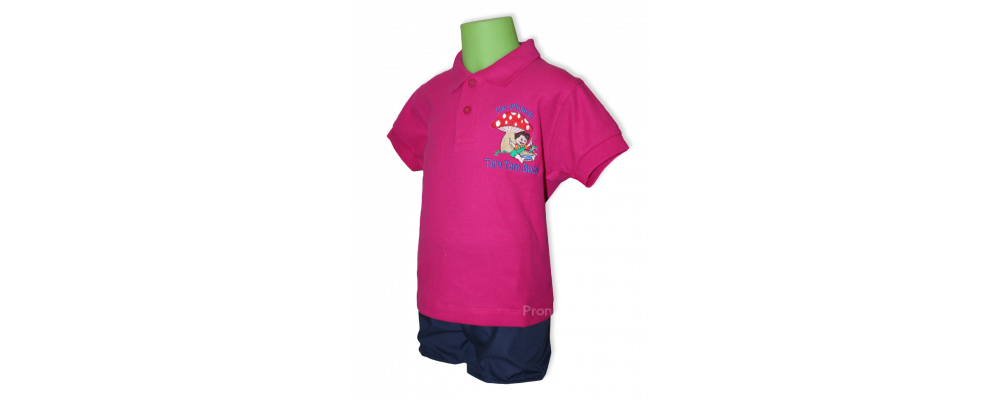 Fabricante de polos escolares infantiles personalizados para uniformes guardería escuela infantil de Pronens