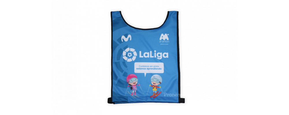 Fabricante peto chaleco esquí Movistar Laliga - Petos esquí personalizados Pronens