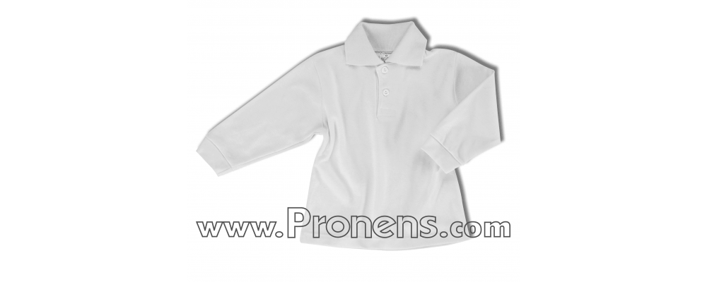 polo manga larga interlok - uniformes guarderias