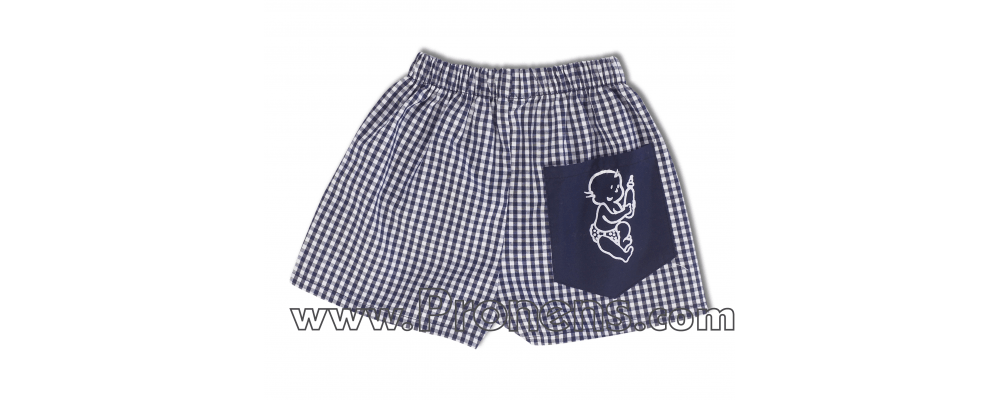 pantalon cuadro marino guardería - uniformes escolares guarderías