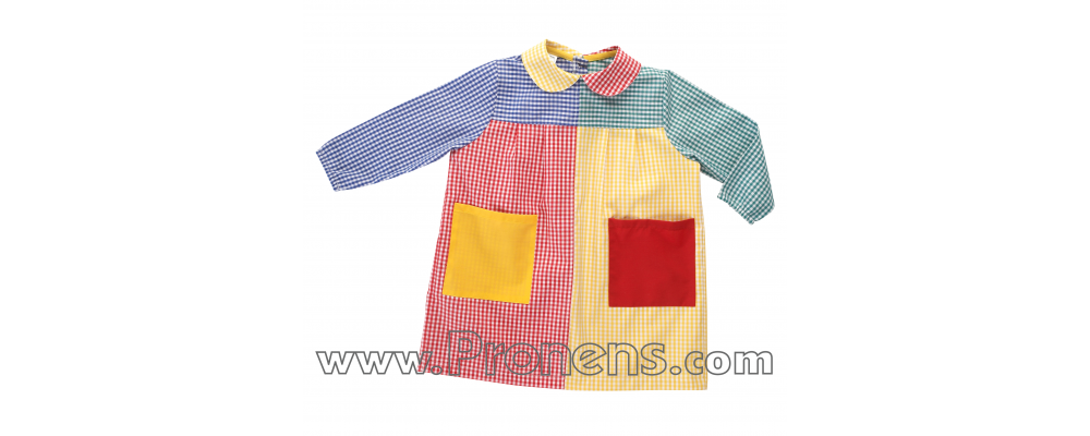 batas babys escolares patchwork  - uniformes escolares 