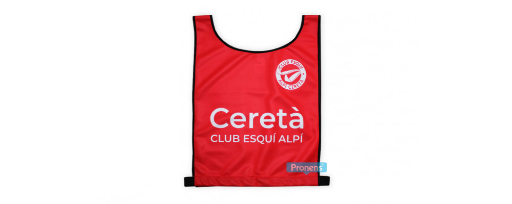 Peto dorsal de esquí personalizado para club esquí Ceretà