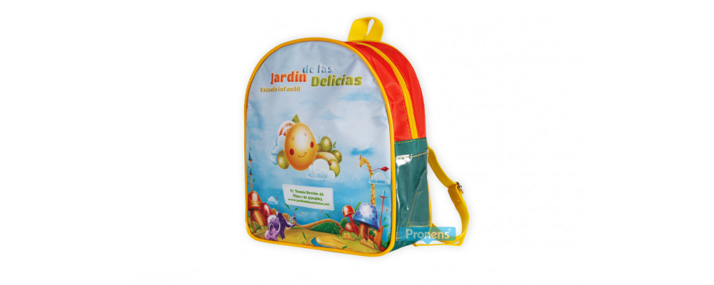 Mochilas escuela infantil personalizadas para escuela infantil Jardín Delicias