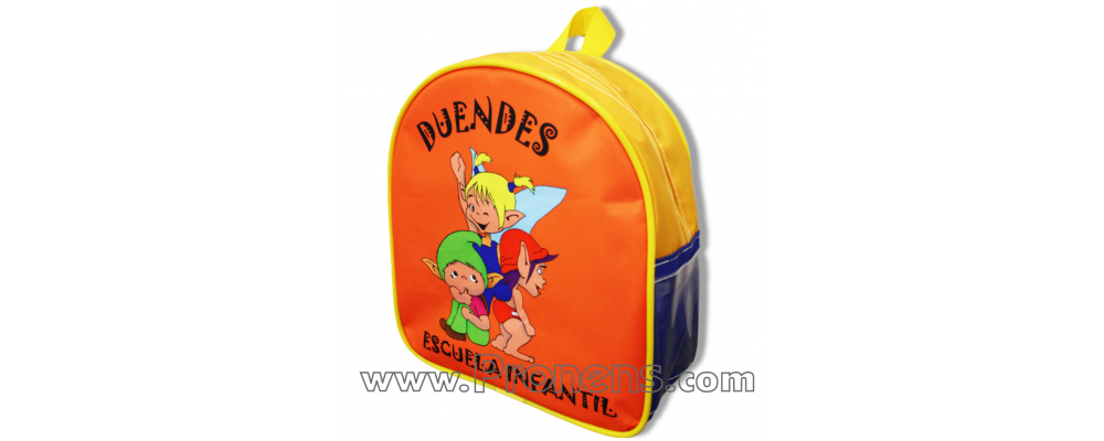 Mochila guardería nylon personalizada - Mochilas escuela infantil Pronens