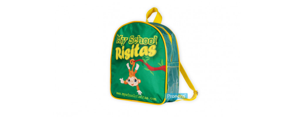 Mochilas escolares guardería personalizadas para escuela infantil My School Risitas