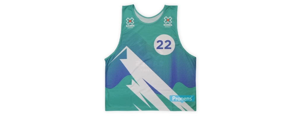 Fabricante de Dorsal de esquí personalizado con laterales cosidos para X games