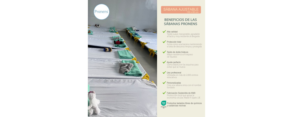 Fabricante de sábanas ajustables para hamacas apilables de escuela infantil