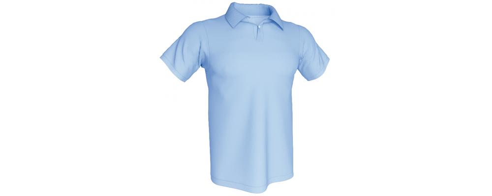 Polo azul personalizado - Polos personalizados para empresas