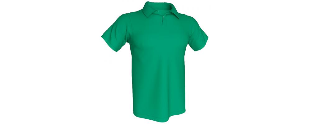 Polo verde con tu logo personalizado  - Polos personalizados Pronens