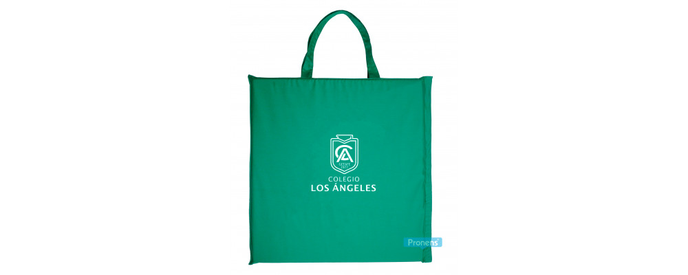 Fabricante colchoneta plegable márfega personalizada para colegios de color verde colegio Los Ángeles