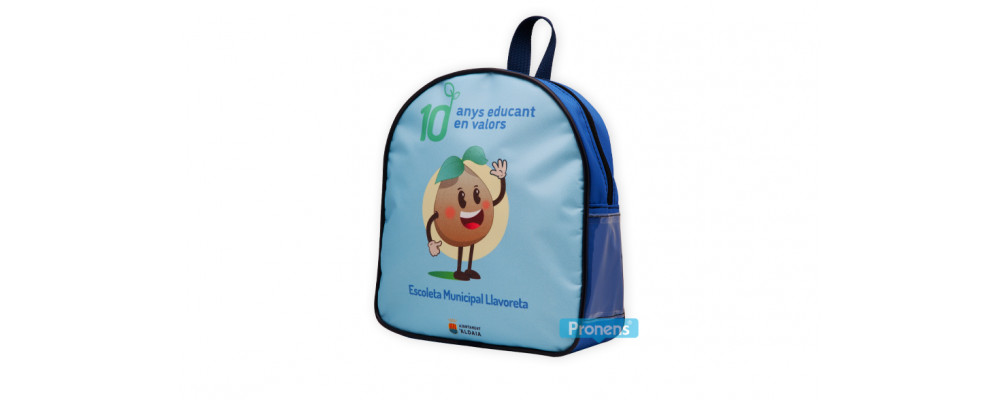 Fabricante mochilas escolares guardería personalizadas para guardería escuela infantil Llavoreta