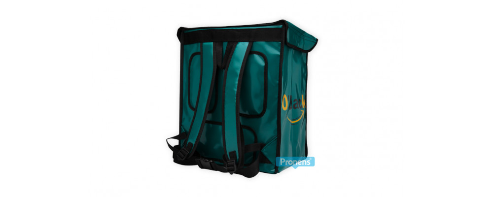 Fabricante mochilas delivery para reparto a domicilio personalizadas - Delivery bag Oblack París espalda