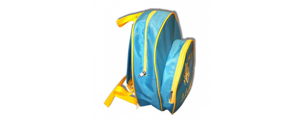 Mochilas escolares nylon personalizadas con bolsillo exterior para escuela infantil Campaneta