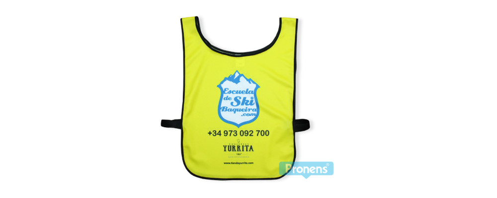 Dossard Chasuble de ski personnalisé pour Ecole Ski Baqueira