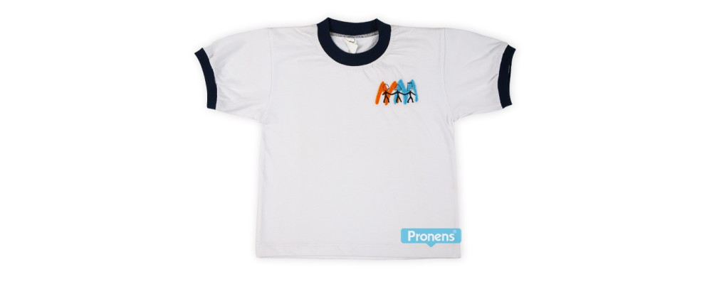 Camisetas blancas de algodón niños personalizadas