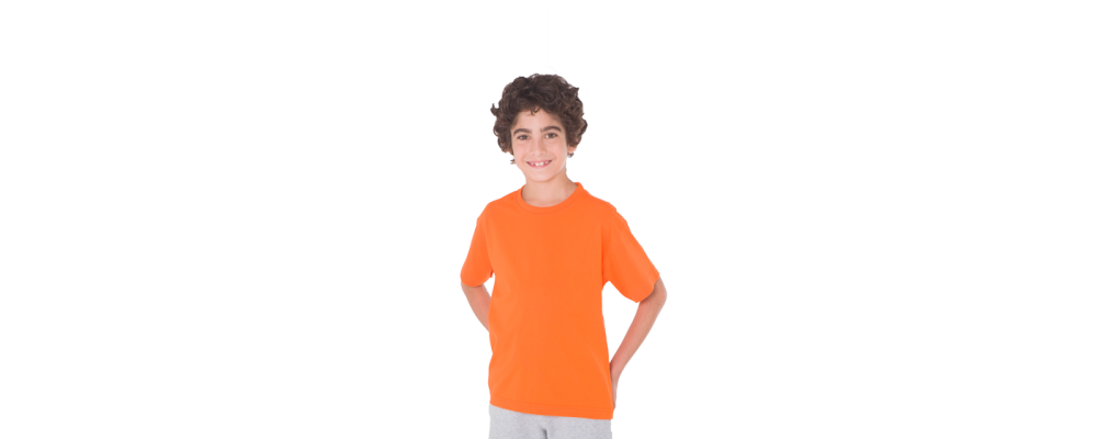 Camiseta infantil naranja - Camisetas guardería Pronens