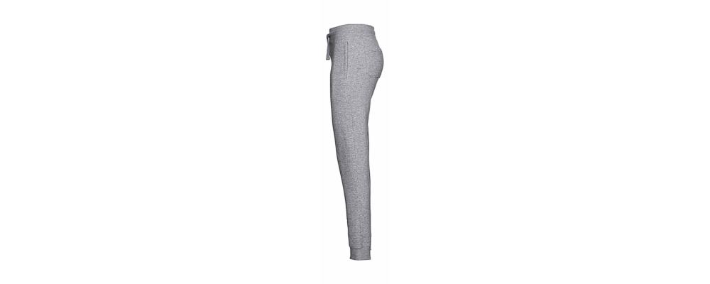 Lateral Pantalón chándal elástico gris - Uniformes educadoras infantiles Pronens