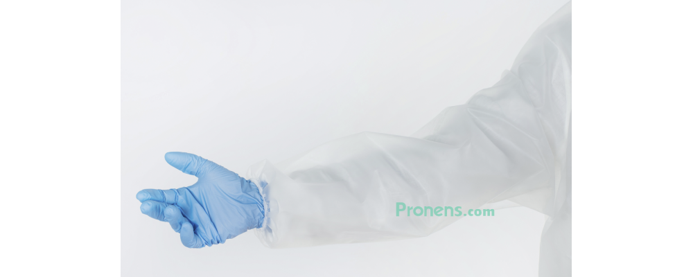 Manufacturer of Waterproof Protective Gowns in EVA fabric COVID19 - sleeve