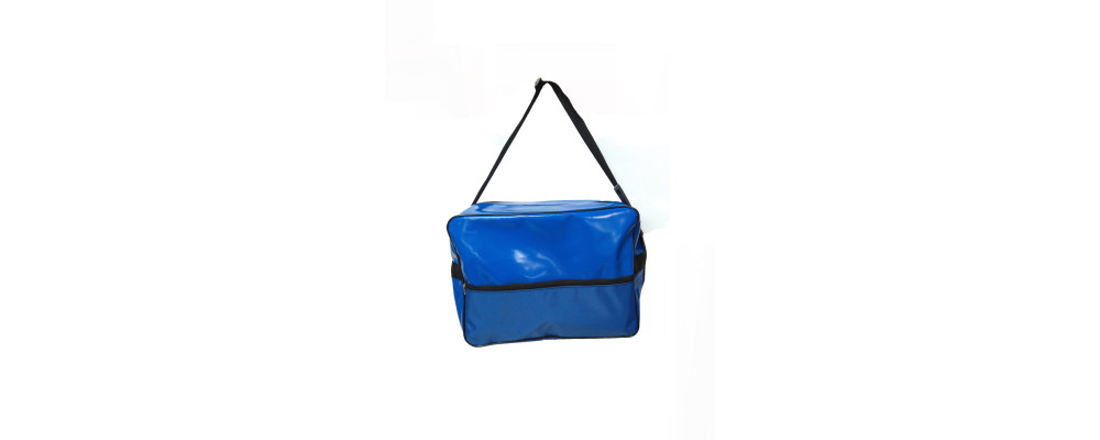 Fabricante bandolera reparto publicitario postal impermeable y personalizada - azul