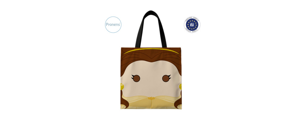Fabricante de bolsa Tote bag con diseño impreso a todo color en toda la superficie 2