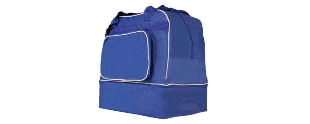 Fabricante de Bolsas deportivas con zapatillero personalizadas para colegios y clubs deportivos - color azul