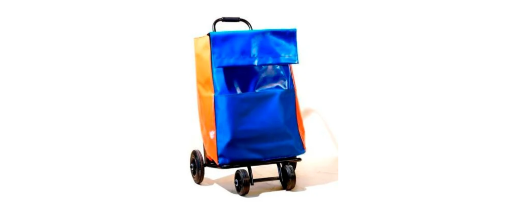 Fabricante bolsa grande personalizada para carro de reparto postal - Bolsa carro reparto azul y naranja
