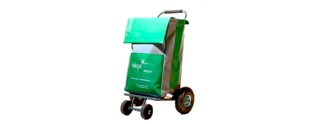 Fabricante bolsa grande personalizada para carro de reparto postal - Bolsa carro reparto verde y gris