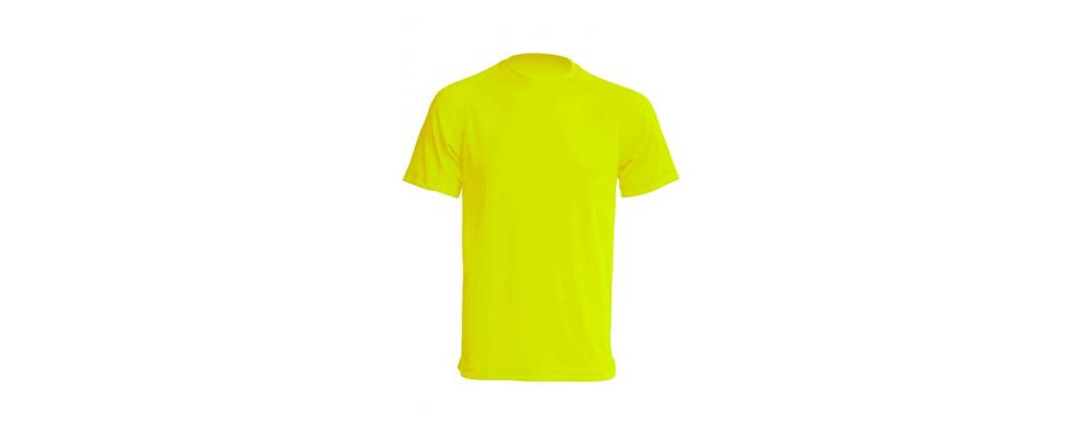 Camiseta tecnica Amarillo fluor - Uniformes escolares Pronens