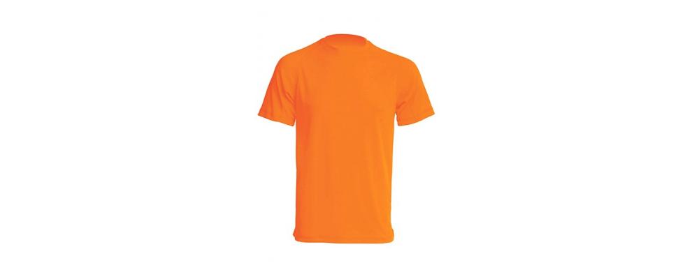 Camiseta tecnica Naranja fluor - Uniformes escolares Pronens