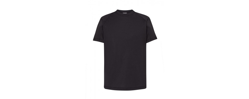 Camiseta técnica infantil personalizada negro - uniformes escuela infantil