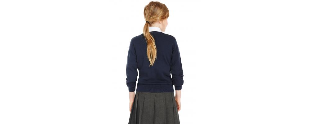 Detras cardigan escolar marino - Uniformes escolares Pronens