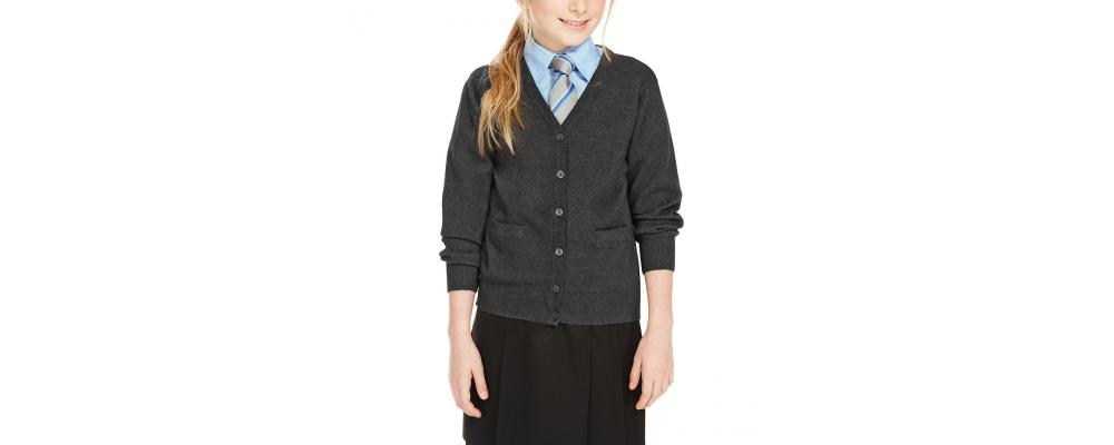 Cardigan escolar gris - Uniformes escolares Pronens