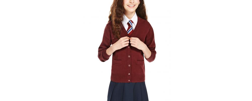 Cardigan escolar granate - Uniformes escolares Pronens