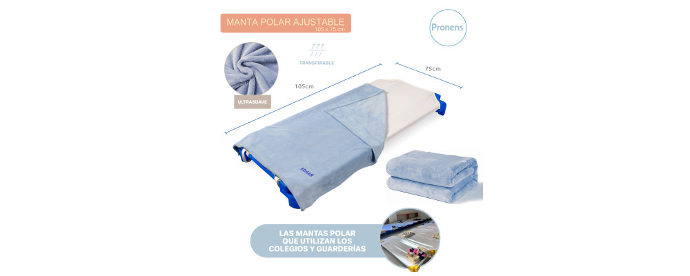 Fabricante manta polar bebé personalizada para colegios y guarderías - extra suave