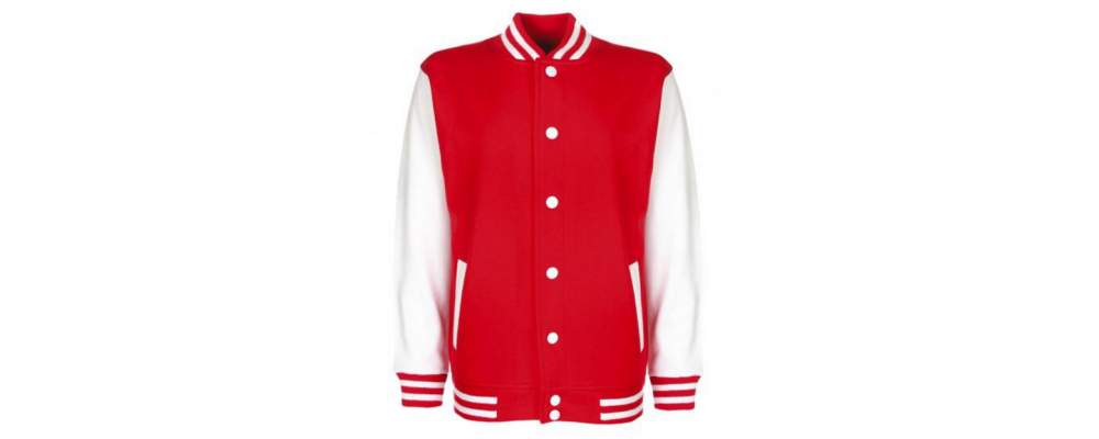 Chaqueta universitaria roja - Chaqueta universitaria Pronens