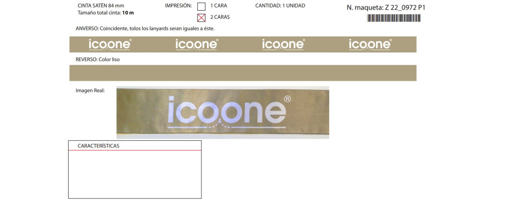 Fabricante cintas inauguración personalizadas para Icoone