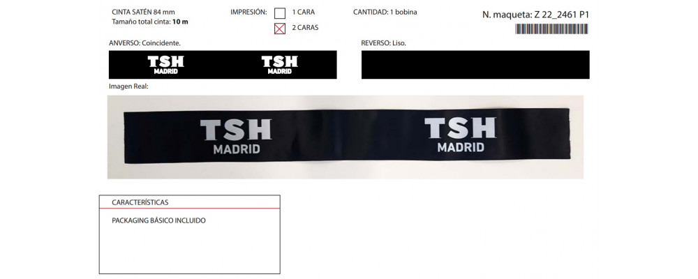 Fabricante cintas inauguración personalizadas para TSH Madrid