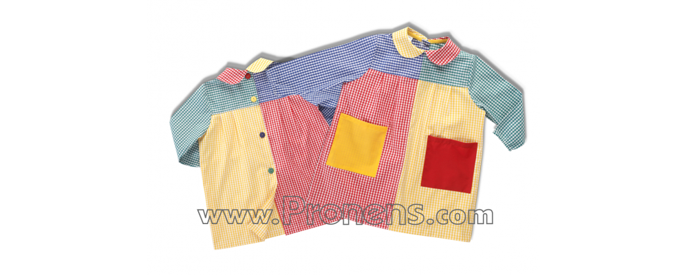 batas babys escolares patchwork  - uniformes escolares 2