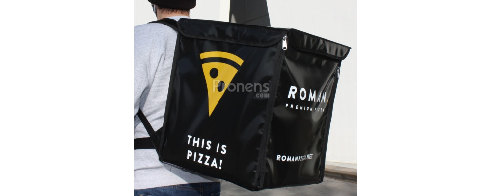 Mochilas Delivery personalizadas reparto de pizzas 45x45x45